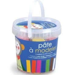 Moulin Roty Seau De Pâte à Modeler (7 Couleurs) -Magasin de jouets seau de pate a modeler 7 couleurs 3